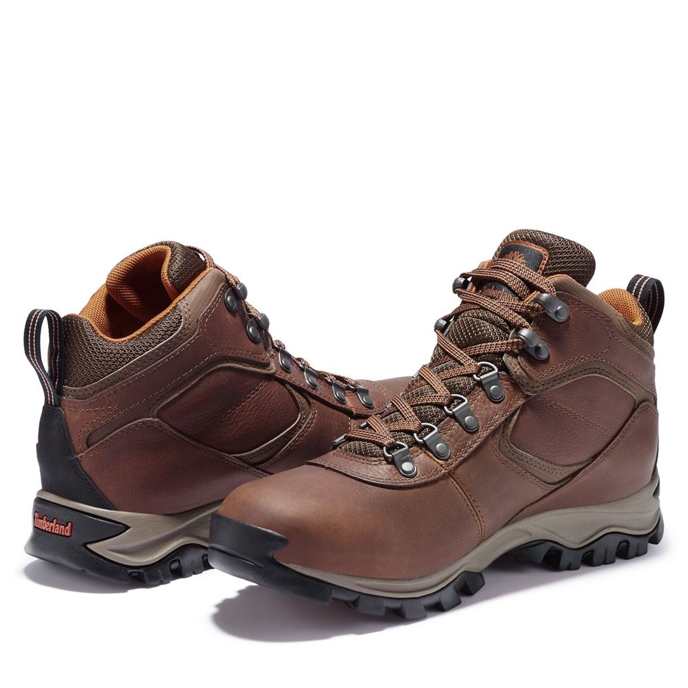 Timberland Mens Hiking Boots Mt. Maddsen Mid Waterproof - Brown - India QB1729634